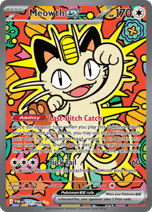 Meowth ex | me3-121 | Inglés