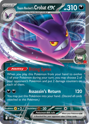 Team Rocket's Crobat ex | sv10-122 | Inglés