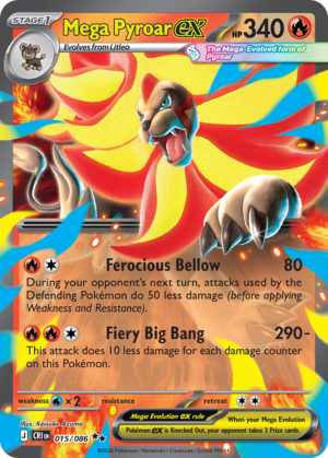 Mega Pyroar ex | me4-15 | Inglés