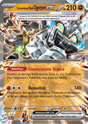 Cornerstone Mask Ogerpon ex | sv8pt5-58 | Inglés
