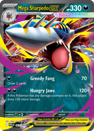 Mega Sharpedo ex | me2-61 | Inglés