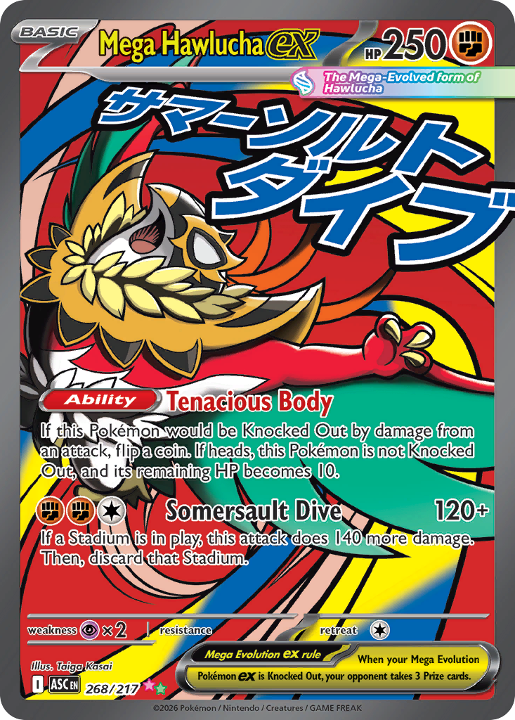 Mega Hawlucha ex | me2pt5-268 | Inglés
